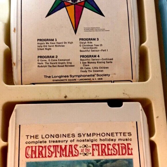 8 track tapes The longines symphonette Christmas At Fireside 4 - vintage Rare - Picture 3 of 4